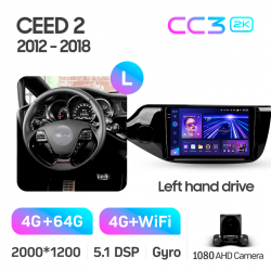 ���� ������������� ������ Teyes CC3 4+64 Gb Kia CEED Cee'd 2 JD 2012-2018 9-inch 2k