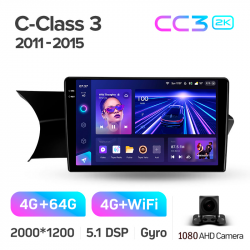 ���� ������������� ������ Teyes CC3 4+64 Gb Mercedes-Benz C-Class 3 W204 C204 S204 2011-2015 9-inch 2k (L3)
