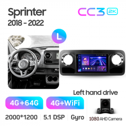 ���� ������������� ������ Teyes CC3 4+64 Gb Mercedes-Benz Sprinter 2018-2022 10-inch 2k (L1)