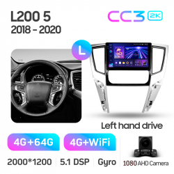 ���� ������������� ������ Teyes CC3 4+64 Gb Mitsubishi L200 5 2018-2020 (F2) 9-inch 2k