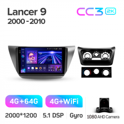 ���� ������������� ������ Teyes CC3 4+64 Gb Mitsubishi Lancer 9 CS 2000-2010 9-inch 2k