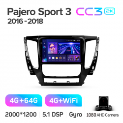 ���� ������������� ������ Teyes CC3 4+64 Gb Mitsubishi Pajero Sport 3 2016-2018 9-inch 2k (L1)
