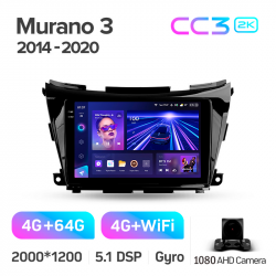 ���� ������������� ������ Teyes CC3 4+64 Gb Nissan Murano 3 Z52 2014-2020 10-inch 2k