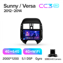 Автомагнітола штатна Teyes CC3 4+64 Gb Nissan Sunny Versa C17 2012-2014 9-inch 2k Фото Автомагнітола штатна Teyes CC3 4+64 Gb Nissan Sunny Versa C17 2012-2014 9-inch 2k