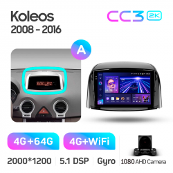 ���� ������������� ������ Teyes CC3 4+64 Gb Renault Koleos 2008 - 2016 9-inch 2k (L1)