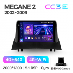 ���� ������������� ������ Teyes CC3 4+64 Gb Renault Megane 2 2002-2009 9-inch 2k (L1)