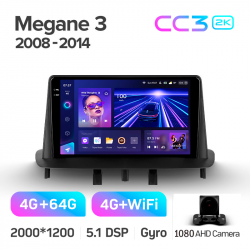 ���� ������������� ������ Teyes CC3 4+64 Gb Renault Megane 3 2008-2014 (�� ����) 9-inch 2k (L1)