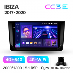���� ������������� ������ Teyes CC3 4+64 Gb Seat Ibiza 2017-2020 9-inch 2k (L1)