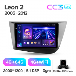 ���� ������������� ������ Teyes CC3 4+64 Gb Seat Leon 2 2005-2012 9-inch 2k