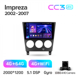 ���� ������������� ������ Teyes CC3 4+64 Gb Subaru Impreza GD GG 2002-2007 9-inch 2k