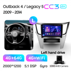 ���� ������������� ������ Teyes CC3 4+64 Gb Subaru Outback 4 Legacy 5 2009-2014 9-inch 2k