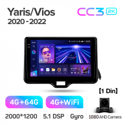 ���� ������������� ������ Teyes CC3 4+64 Gb Toyota Yaris Vios (1 Din) 2020-2022 10-inch 1din 2k