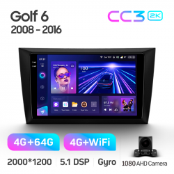 Автомагнітола штатна Teyes CC3 4+64 Gb Volkswagen Golf 6 2006-2018 9-inch 2k Фото Автомагнітола штатна Teyes CC3 4+64 Gb Volkswagen Golf 6 2006-2018 9-inch 2k