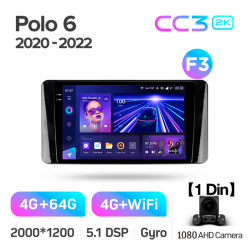 ���� ������������� ������ Teyes CC3 4+64 Gb Volkswagen Polo Mk6 VI 6 (F3) (1 Din) 2020-2022 10-inch 1din 2k