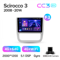 ���� ������������� ������ Teyes CC3 4+64 Gb Volkswagen Scirocco 3 III Mk3 (F3) 2008-2014 9-inch 2k