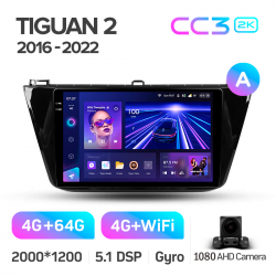 ���� ������������� ������ Teyes CC3 4+64 Gb Volkswagen Tiguan 2 Mk 2016-2018 (A) 10-inch 2k