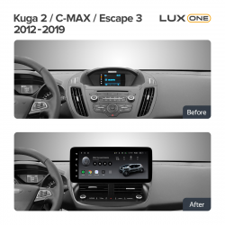 ���� ������������� ������ Teyes Lux One 4+32 Gb Ford Kuga 2 C-MAX Escape 3 2012-2019 12.3inch (L2)