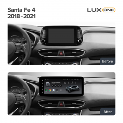 ���� ������������� ������ Teyes Lux One 6+128 Gb Hyundai Santa Fe 4 2018-2021 12.3inch (L1)