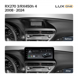 ���� ������������� ������ Teyes Lux One 6+128 Gb Lexus RX270 3 RX450h 3 AL10 2008-2015 RX450h 4 AL20 (D1) 2015-2024 12.3inch (L3)