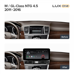 ���� ������������� ������ Teyes Lux One 6+128 Gb Mercedes-Benz M-Class 3 W166 / GL-Class 2 X166 NTG 4.5 (Left hand drive) 2011-2016 12.3inch
