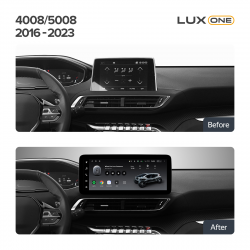 ���� ������������� ������ Teyes Lux One 6+128 Gb Peugeot 4008 5008 2016-2023 12.3inch