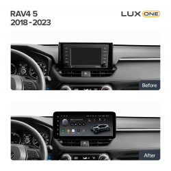���� ������������� ������ Teyes Lux One 6+128 Gb Toyota RAV4 5 XA50 2018-2023 12.3inch (L2)