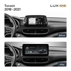 ���� ������������� ������ Teyes Lux One 6+128 Gb � �������� ������� 360� Hyundai Tucson (1 Din) 2018-2021 12.3inch
