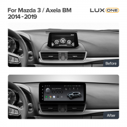 Автомагнітола штатна Teyes Lux One 6+128 Gb з круговим оглядом 360° Mazda 3 Mazda3 3 Axela BM 2013-2017 (A) 12.3inch Фото Автомагнітола штатна Teyes Lux One 6+128 Gb з круговим оглядом 360° Mazda 3 Mazda3 3 Axela BM 2013-2017 (A) 12.3inch