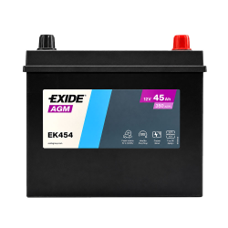 Автомобільний акумулятор EXIDE Start-Stop AGM Asia (EK454) 45Аh 380A R+ Фото Автомобільний акумулятор EXIDE Start-Stop AGM Asia (EK454) 45Аh 380A R+