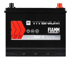 Автомобільний акумулятор FIAMM Titanium Black Asia 75Аh 640А R+ (D26) Фото Автомобільний акумулятор FIAMM Titanium Black Asia 75Аh 640А R+ (D26)