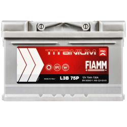 Автомобільний акумулятор FIAMM Titanium Pro 75Аh 730А R+ (LB3) Фото Автомобільний акумулятор FIAMM Titanium Pro 75Аh 730А R+ (LB3)
