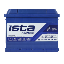 ���� ������������ ���������� ISTA Premium 65Ah 640A R+ (L2)