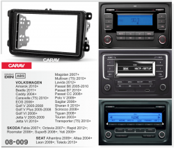    Carav 08-009 Volkswagen Passat -2DIN (Caddy01/2004,Golf VI 2008->,Jetta 2003->2008)