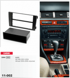 Рамка перехідна Carav 11-002 Audi A6 (01-04)/Allroad (00-06) 2/1DIN Фото Рамка перехідна Carav 11-002 Audi A6 (01-04)/Allroad (00-06) 2/1DIN