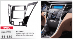 Рамка перехідна Carav 11-139 Hyundai Sonata 11->(2-х зональний клімат) 2DIN Фото Рамка перехідна Carav 11-139 Hyundai Sonata 11->(2-х зональний клімат) 2DIN