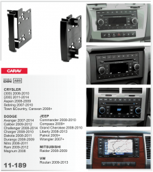    Carav 11-189 Chrysler/Dodge/Jeep 2DIN