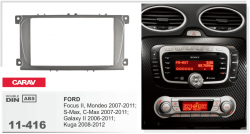    Carav 11-416 Ford Focus II/Mondeo/C-Max 2007+, Galaxy II (Silver) 2DIN