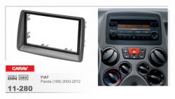 ���� ����� ��������� Carav 11-280 Fiat Panda 03-12 2DIN