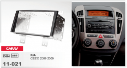 Рамка перехідна Carav 11-021 Kia Ceed 07-09 2DIN Фото Рамка перехідна Carav 11-021 Kia Ceed 07-09 2DIN