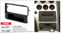 Рамка перехідна Carav 11-187 Alfa Romeo 159 05-11, Brere 05-10, Spider 06-10 1DIN w/pocket Фото Рамка перехідна Carav 11-187 Alfa Romeo 159 05-11, Brere 05-10, Spider 06-10 1DIN w/pocket