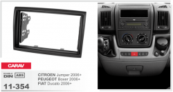 Рамка перехідна Carav 11-354 Citroen Jumper 06+, Peugeot Boxer 06+, Fiat Ducato 06+ 2DIN Фото Рамка перехідна Carav 11-354 Citroen Jumper 06+, Peugeot Boxer 06+, Fiat Ducato 06+ 2DIN