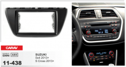 Рамка перехідна Carav 11-438 Suzuki SX4 13+, S Cross 13+ 2DIN Фото Рамка перехідна Carav 11-438 Suzuki SX4 13+, S Cross 13+ 2DIN