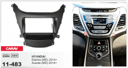    Carav 11-483 Hyundai Elantra (MD), Avante (MD) 2014+) 2DIN
