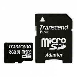   ' microSDHC 8Gb Transcend Class 10 (+ adapter SD)