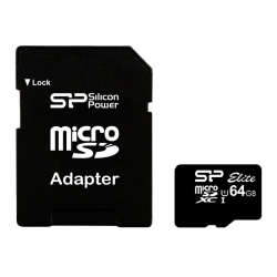   ' microSDXC 64Gb Silicon Power Class 10 UHS-I Elite (+ adapter SD)