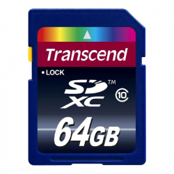 Карта пам'яті SDXC 64Gb Transcend Class 10 Фото Карта пам'яті SDXC 64Gb Transcend Class 10