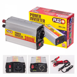 Інвертор PULSO IMU-300 (12/220V/300W/USB-5VDC0.5A) Фото Інвертор PULSO IMU-300 (12/220V/300W/USB-5VDC0.5A)