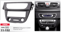 Рамка перехідна Carav 11-152 Renault Megane 3 2008+, Fluence 2010+ 1DIN Фото Рамка перехідна Carav 11-152 Renault Megane 3 2008+, Fluence 2010+ 1DIN