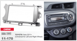 Рамка перехідна Carav 11-170 Toyota Yaris 2011+ (Left and Right Wheel) 2DIN Фото Рамка перехідна Carav 11-170 Toyota Yaris 2011+ (Left and Right Wheel) 2DIN