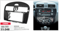    Carav 11-348 Nissan Tiida (C12) 2011+ Manual Air-Conditioning 2DIN